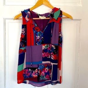 Beautiful colorful top from anthropology